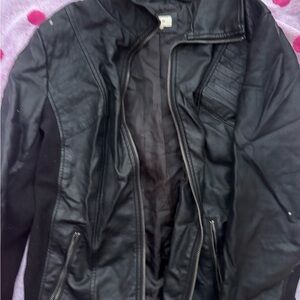 Women's vegan leather jacket